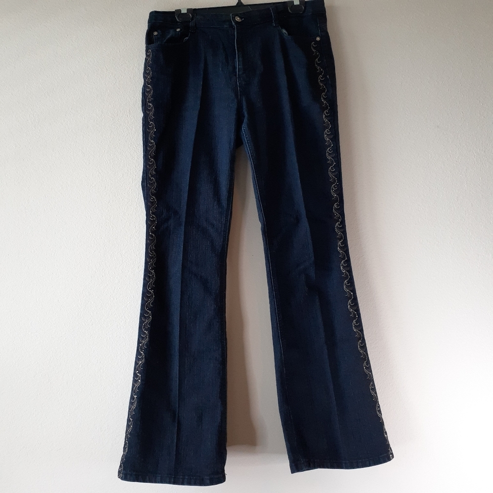 COS Jeans Womens Size 14 Dark Blue